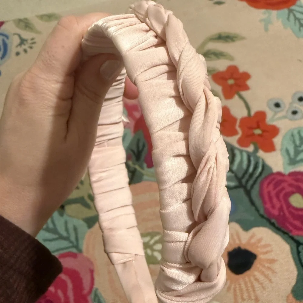 Braided‎ Pink Headband